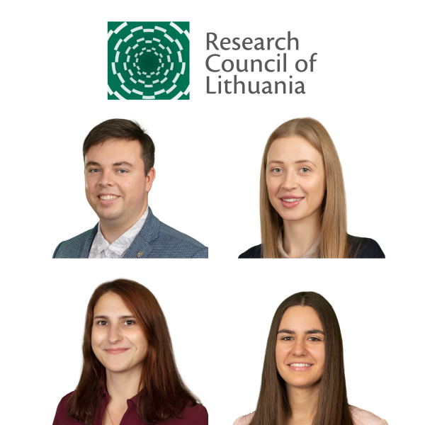 Congratulations to PhD students with the financial support of the Research Council of Lithuania