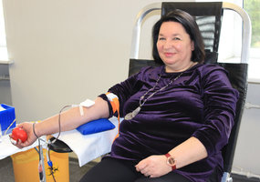 LAMMC kraujo donorystės akcijoje nestigo šypsenų ir norinčiųjų dovanoti  - 13