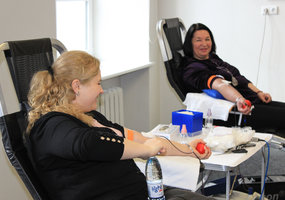 LAMMC kraujo donorystės akcijoje nestigo šypsenų ir norinčiųjų dovanoti  - 14