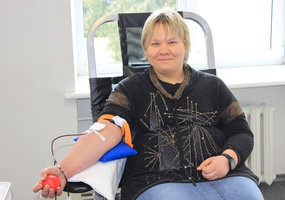 LAMMC kraujo donorystės akcijoje nestigo šypsenų ir norinčiųjų dovanoti  - 21
