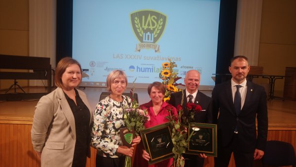 Researchers have been awarded the title of the Merited Agronomist of Lithuania and the Honorary...
