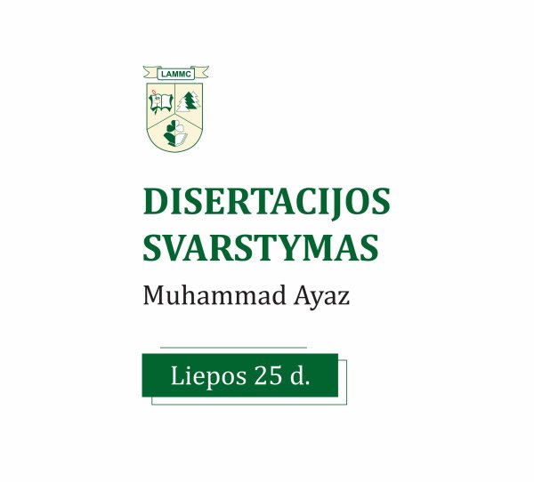 Viešas Muhammad AYAZ disertacijos svarstymas