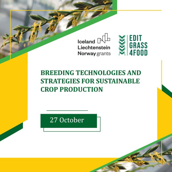 Seminar BREEDING TECHNOLOGIES AND STRATEGIES FOR SUSTAINABLE CROP PRODUCTION